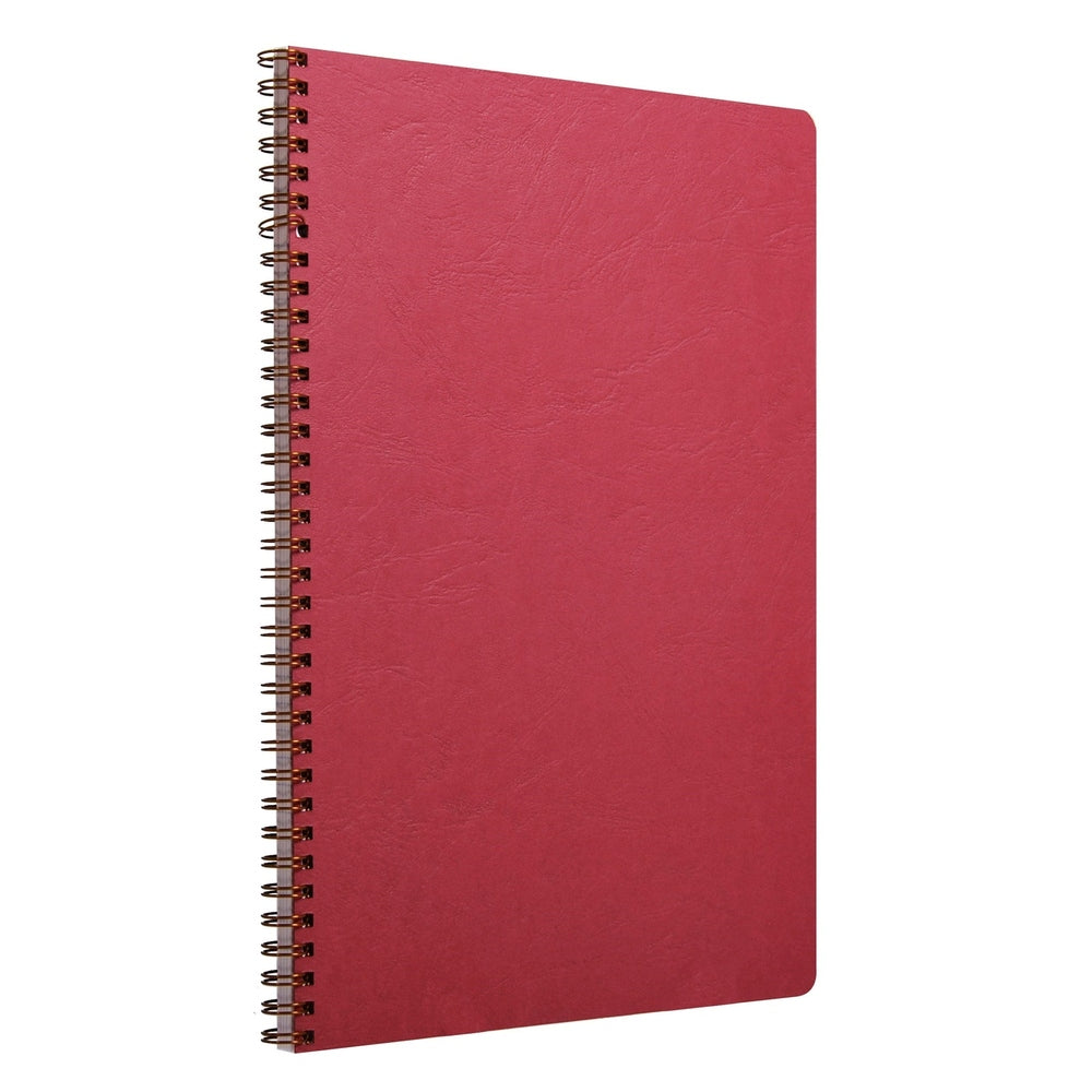 Age-Bag Cahier à reliure spirale ligné 100P 8¼X11¾ Rouge CLAIREFONTAINE