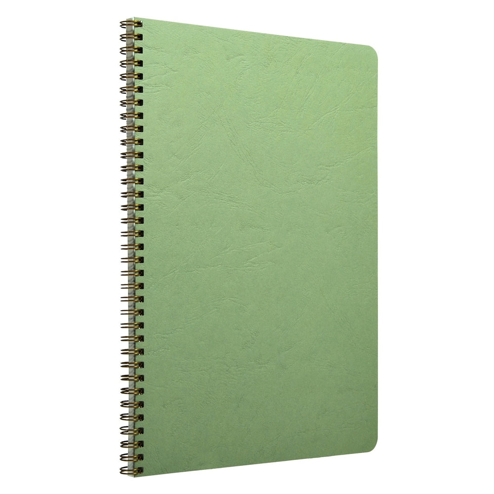 Age-Bag Cahier à reliure spirale ligné 100P 8¼X11¾ Vert CLAIREFONTAINE