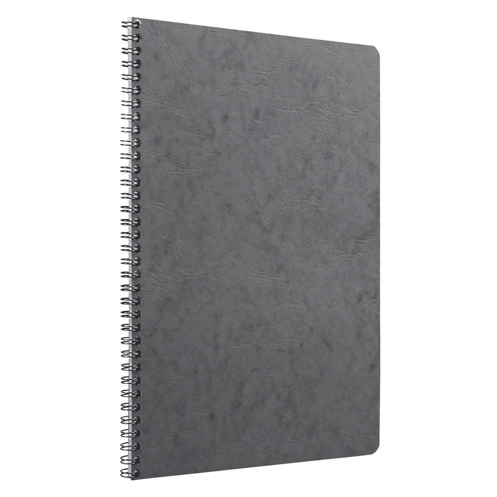 Age-Bag Cahier à reliure spirale ligné 100P 8¼X11¾ Gris CLAIREFONTAINE
