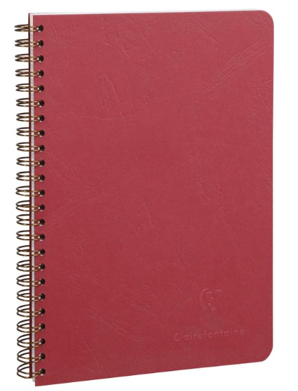Age-Bag Cahier à reliure spirale Graph100P 5¾X8¼ Rouge CLAIREFONTAINE