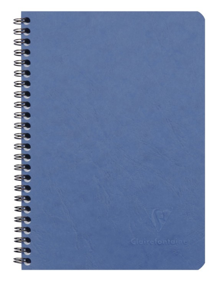 Age-Bag Cahier à reliure spirale Graph100P 5¾X8¼ Bleu CLAIREFONTAINE