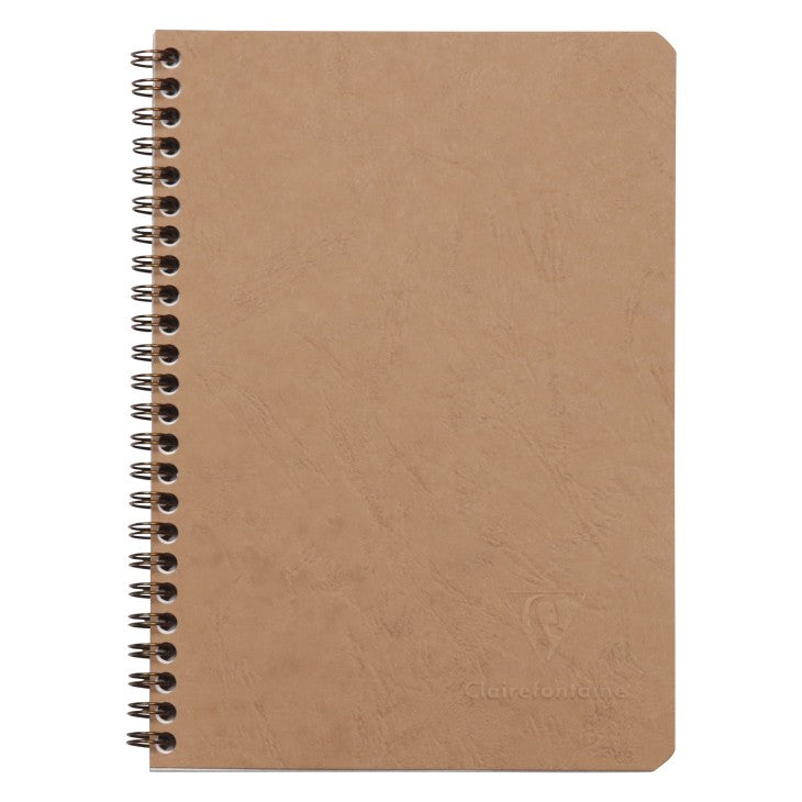 Age-Bag Cahier à reliure spirale Graphique 100P 5¾X8¼ Tan CLAIREFONTAINE