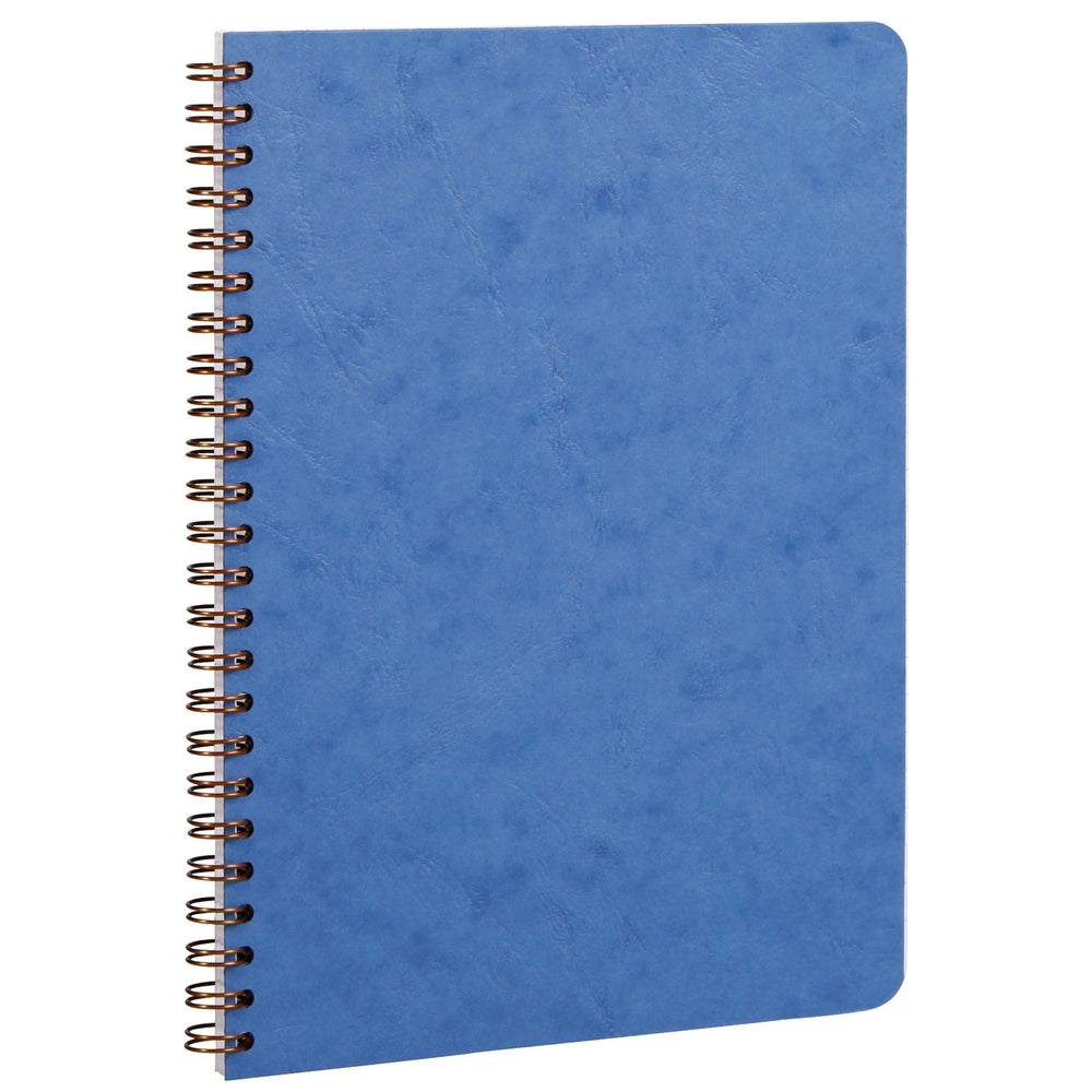Age-Bag Cahier à reliure spirale ligné 100P 5¾X8¼ Bleu CLAIREFONTAINE
