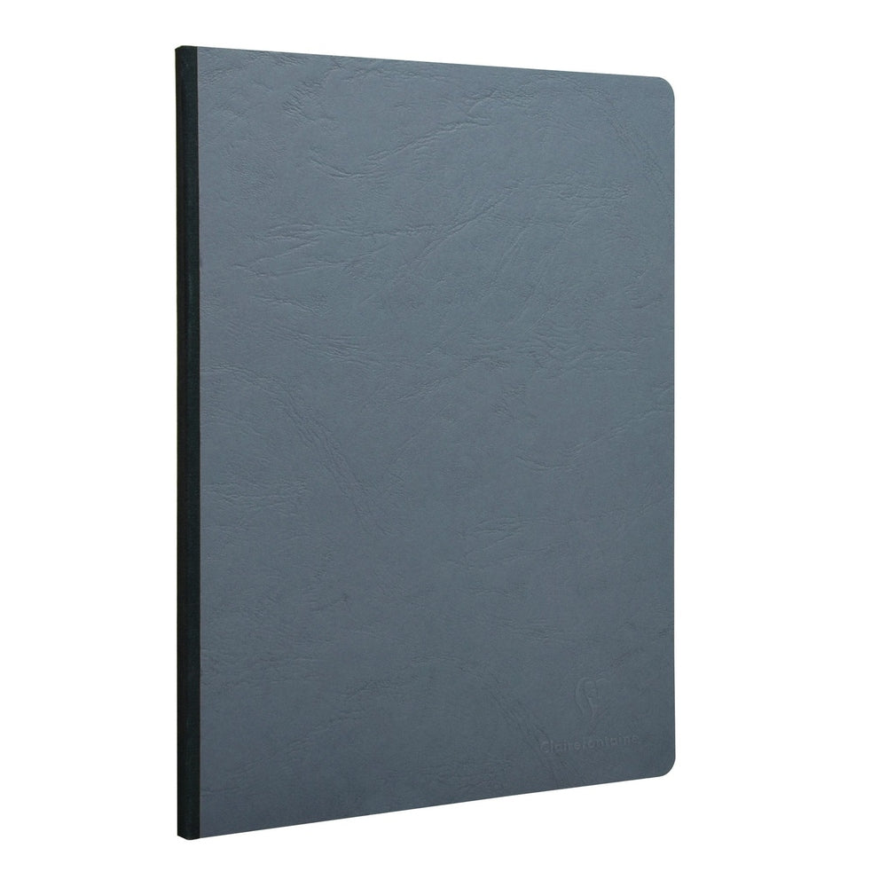 Age-Bag Cahier Dos toilé Ligné 192P A4 8¼X11¾ Gris CLAIREFONTAINE