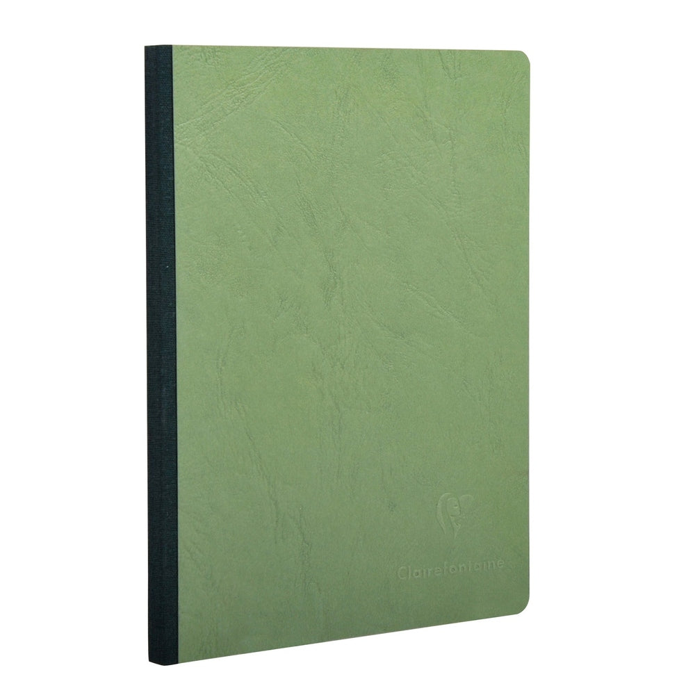 Age-Bag Cahier  Relié En Tissu Vierge 5¾X8¼ Vert CLAIREFONTAINE