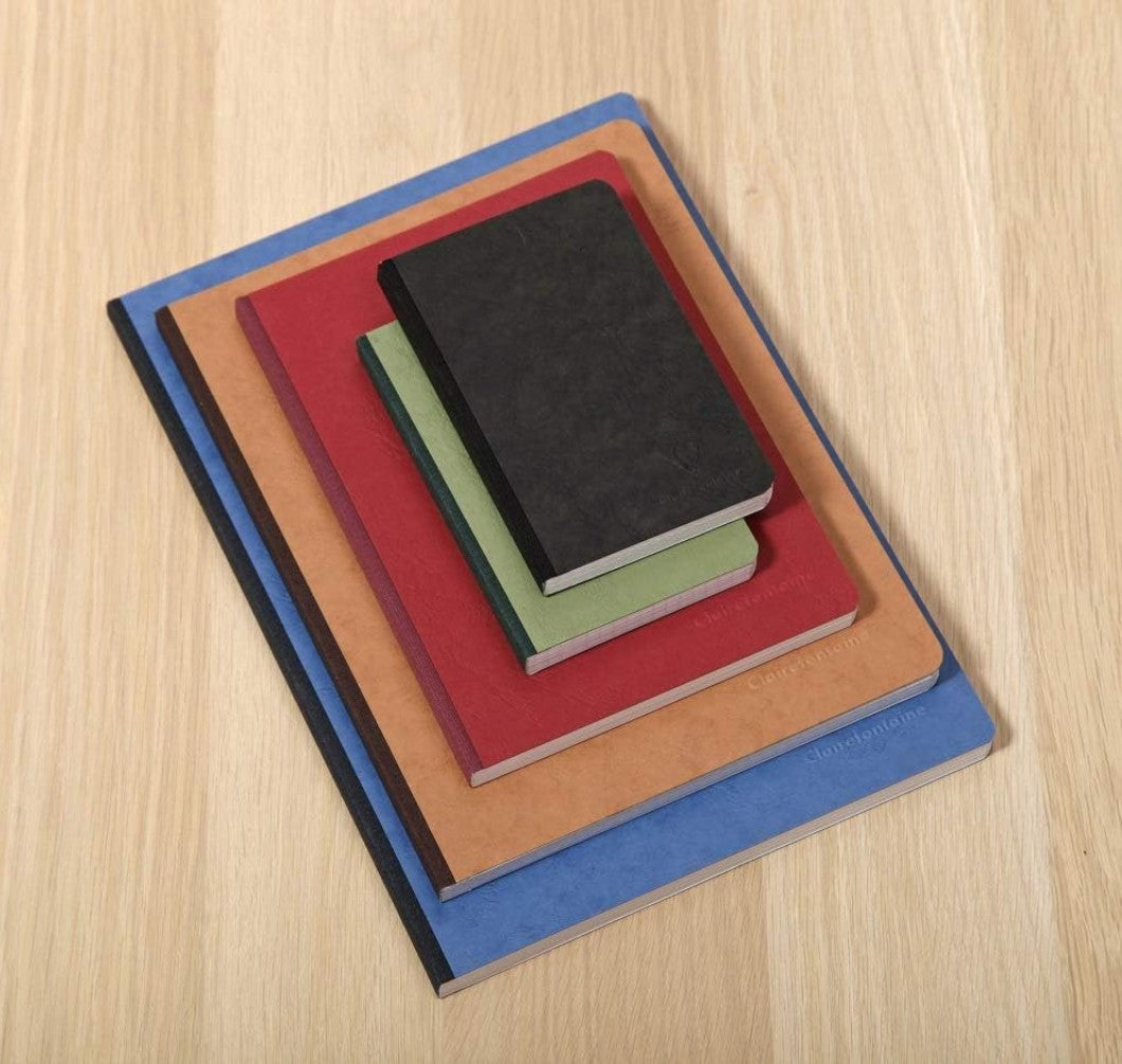 Cahier Agebag Vierge Vert Dos toilé Brochure 192 pages A5 (14,8 × 21 cm)
