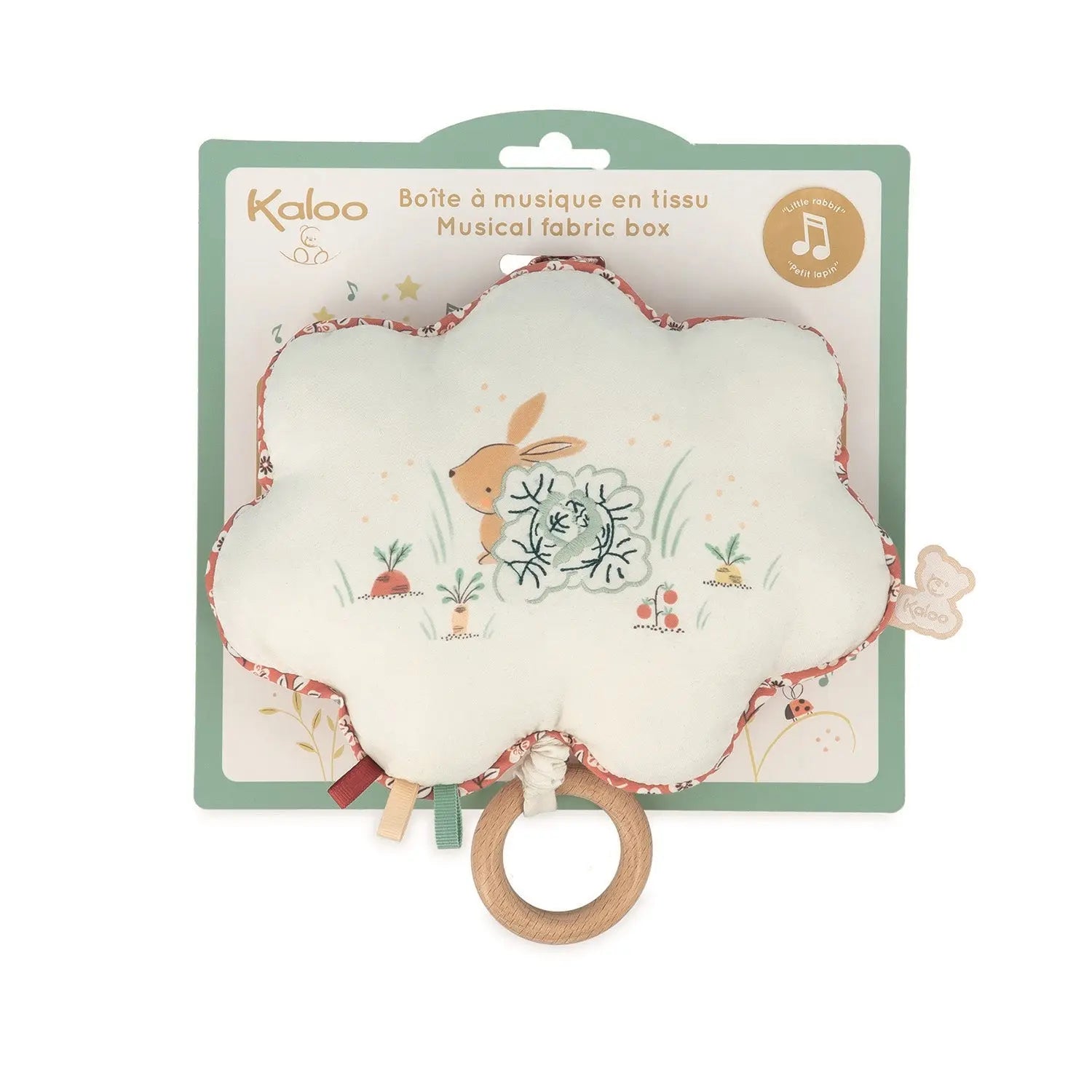 BOITE À MUSIQUE EN TISSU - MON PETIT LAPIN KALOO