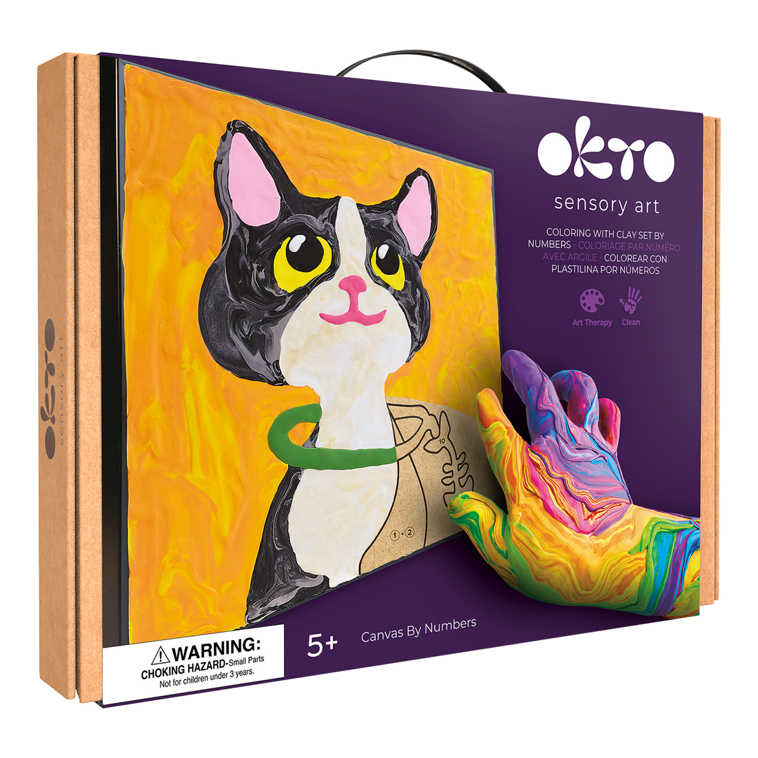 COLORIAGE PAR NUMÉRO AVEC ARGILE - CHAT - Pierre Belvédère