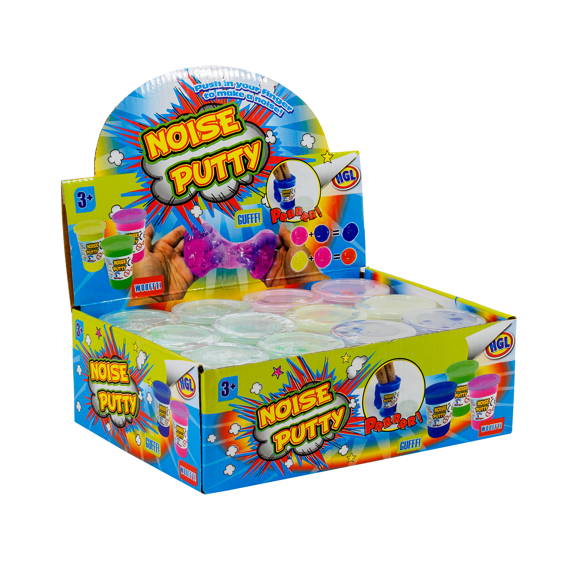 NOISE PUTTY (VENDU 12 UNITÉS - 4 COULEURS) ONE FOR FUN