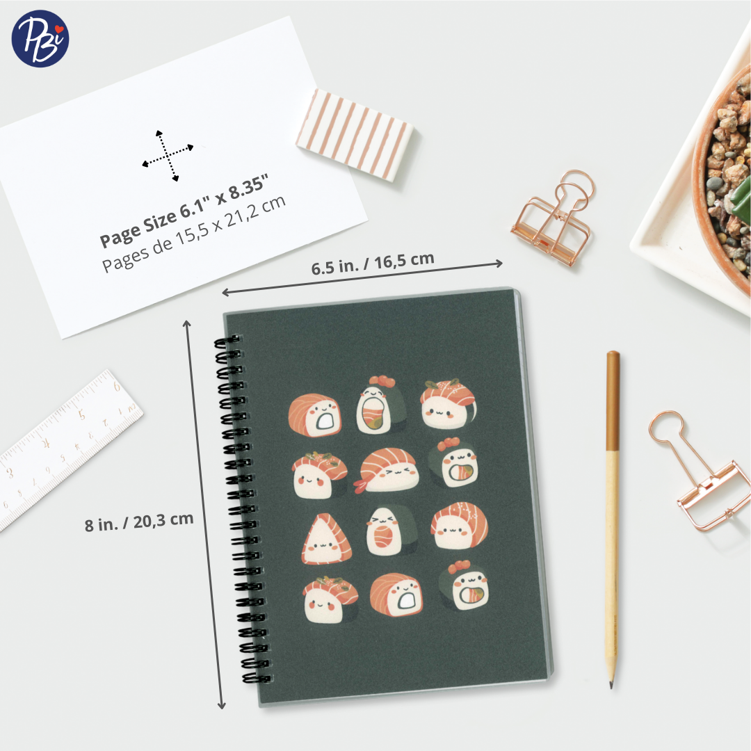 CAHIER DE NOTES- SUSHI PBI LIVRES NOTES