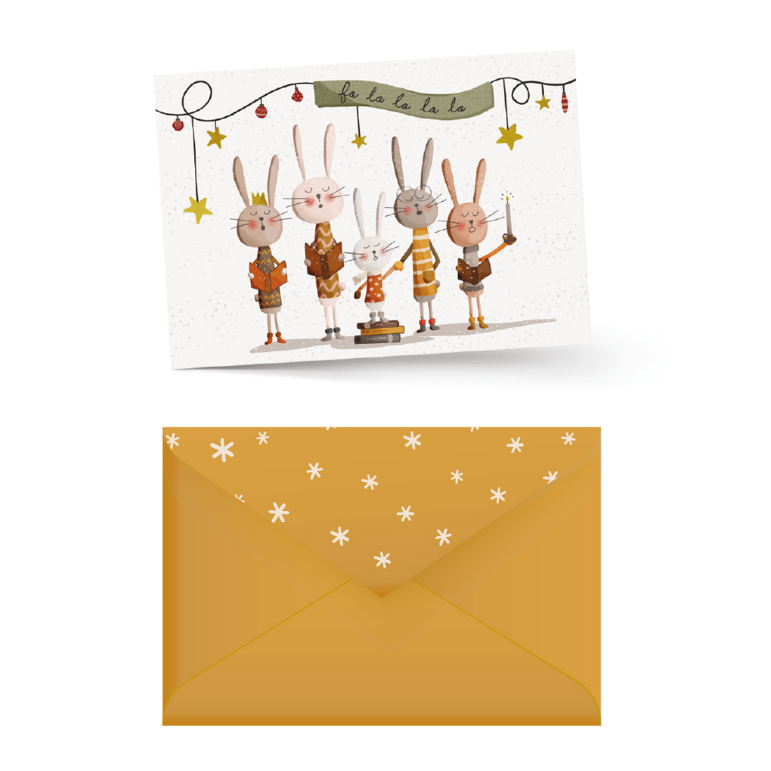 CARTE NOËL ENS./ 8: FA LA LA LA (SANS TEXTE) PBI AUTRES