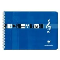 Cahier de musique reliure intégrale -assortis- A4. 50 pages (29.7x21cm) CLAIREFONTAINE