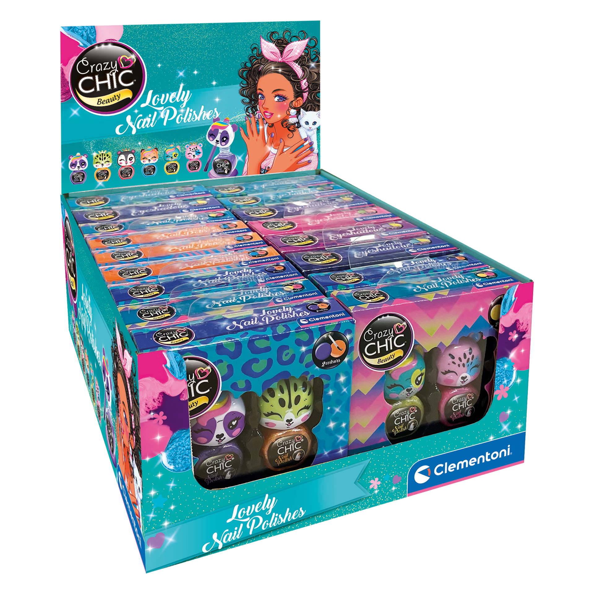 CRAZY CHIC: LOVELY KIT OF 2 NAILPOLISH (SOLD 18 UNITS - 3 MODELS