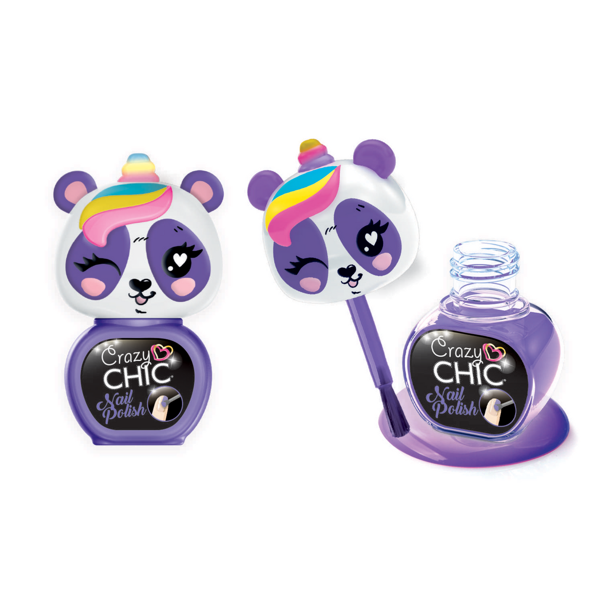 CRAZY CHIC: LOVELY ENS. DE 2 VERNIS À ONGLE (VENDU 18 UNITÉS - 3 MODÈLES) - CLEMENTONI