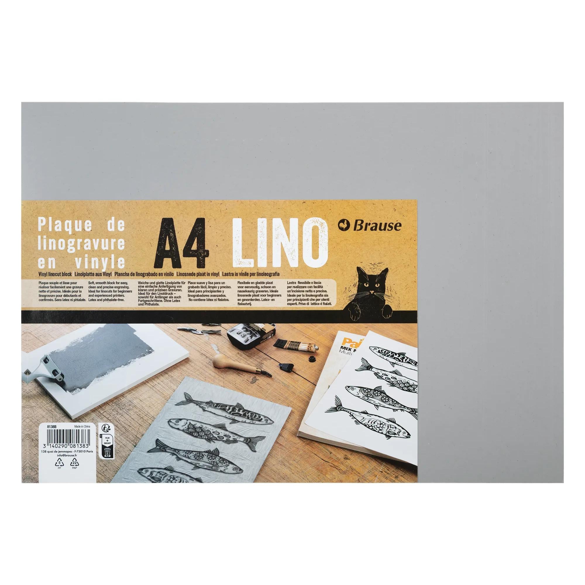 Vinyl block for linol 3mm A4