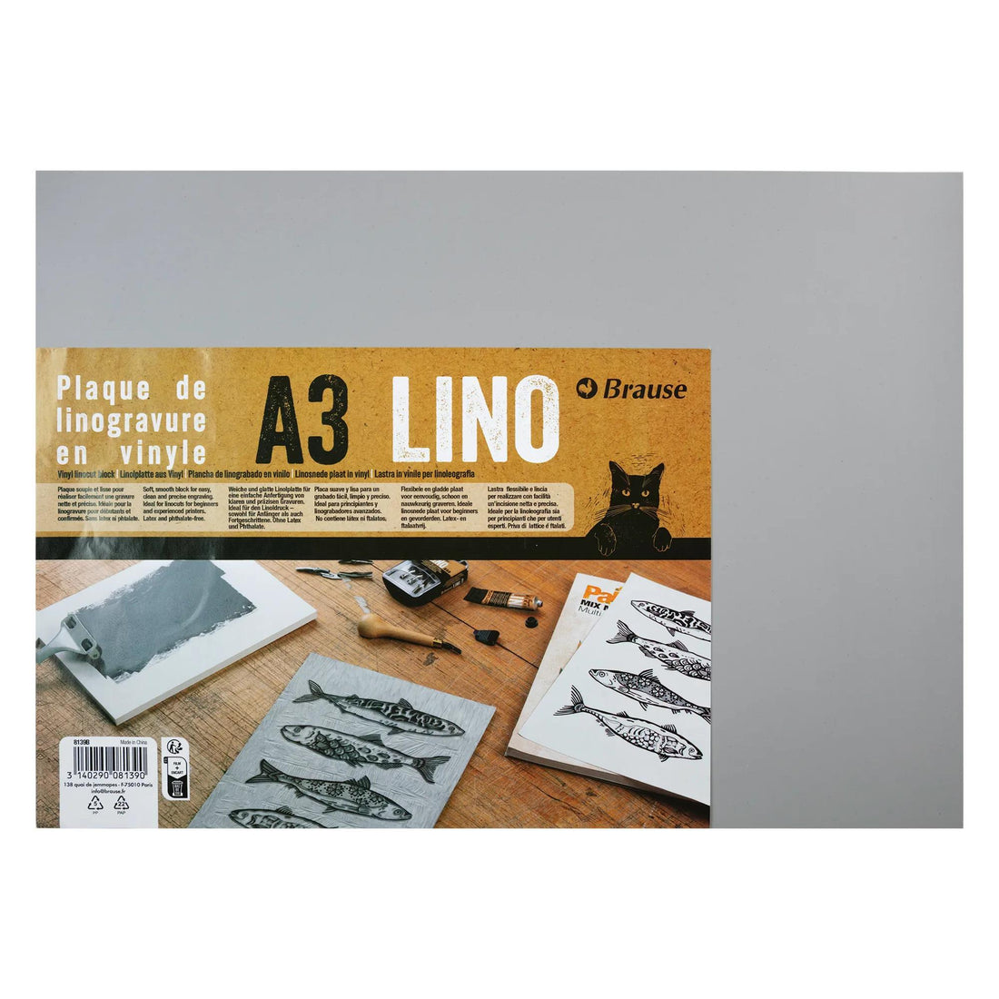 Vinyl block for linol 3mm A3