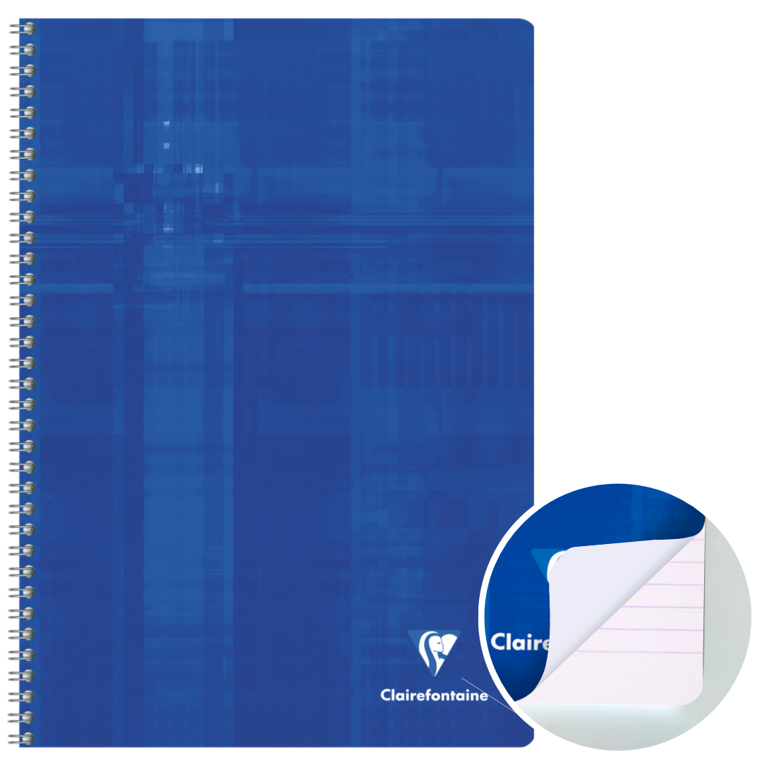 Cahier à spirale ligné 180P 8¼X11¾ CLAIREFONTAINE