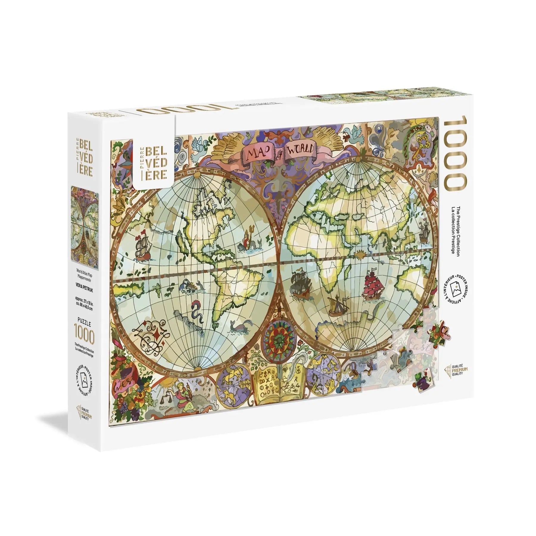 PZ1000: MAPPEMONDE PBI PUZZLE