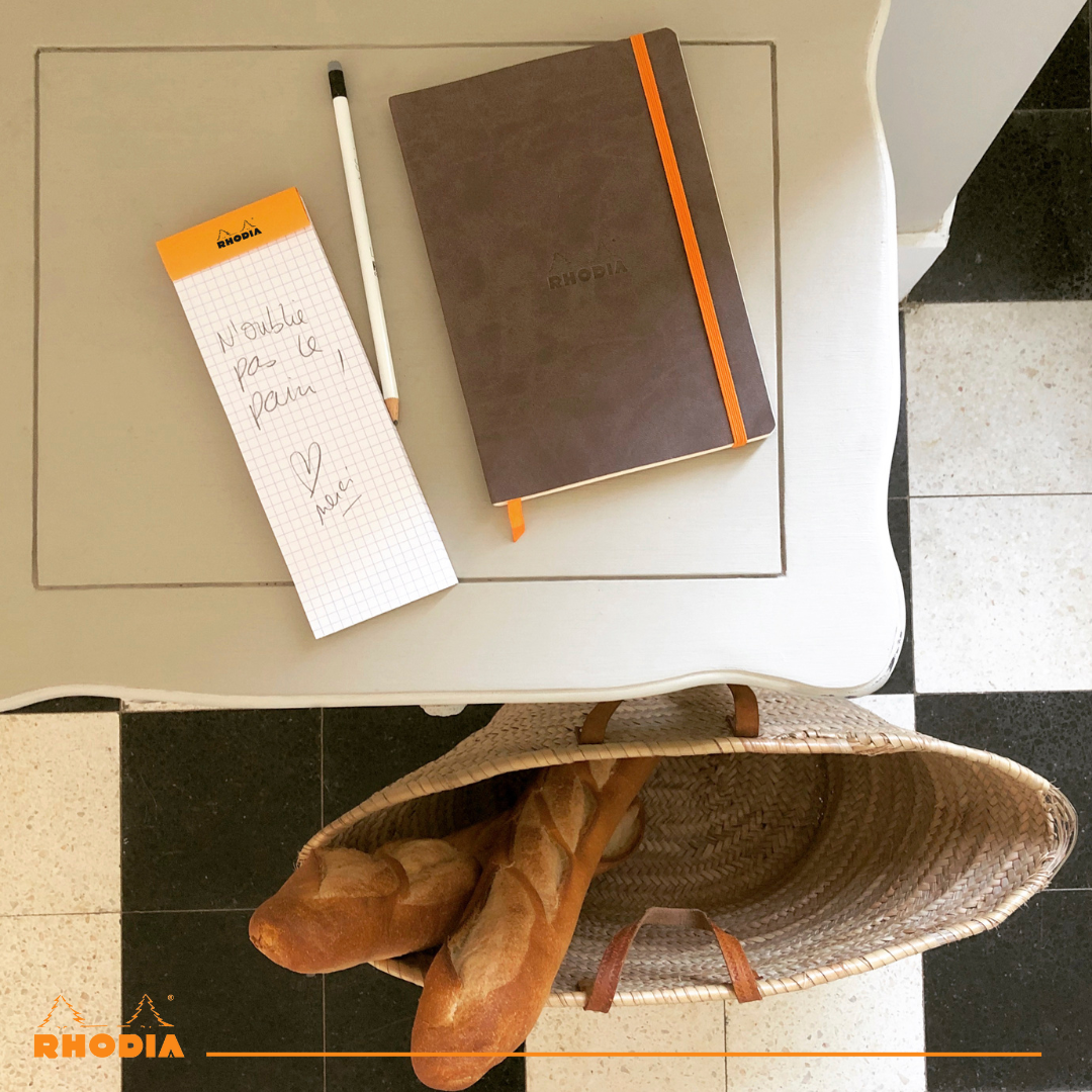Bloc-Notes Noir  8 5/5 3X8¼ RHODIA