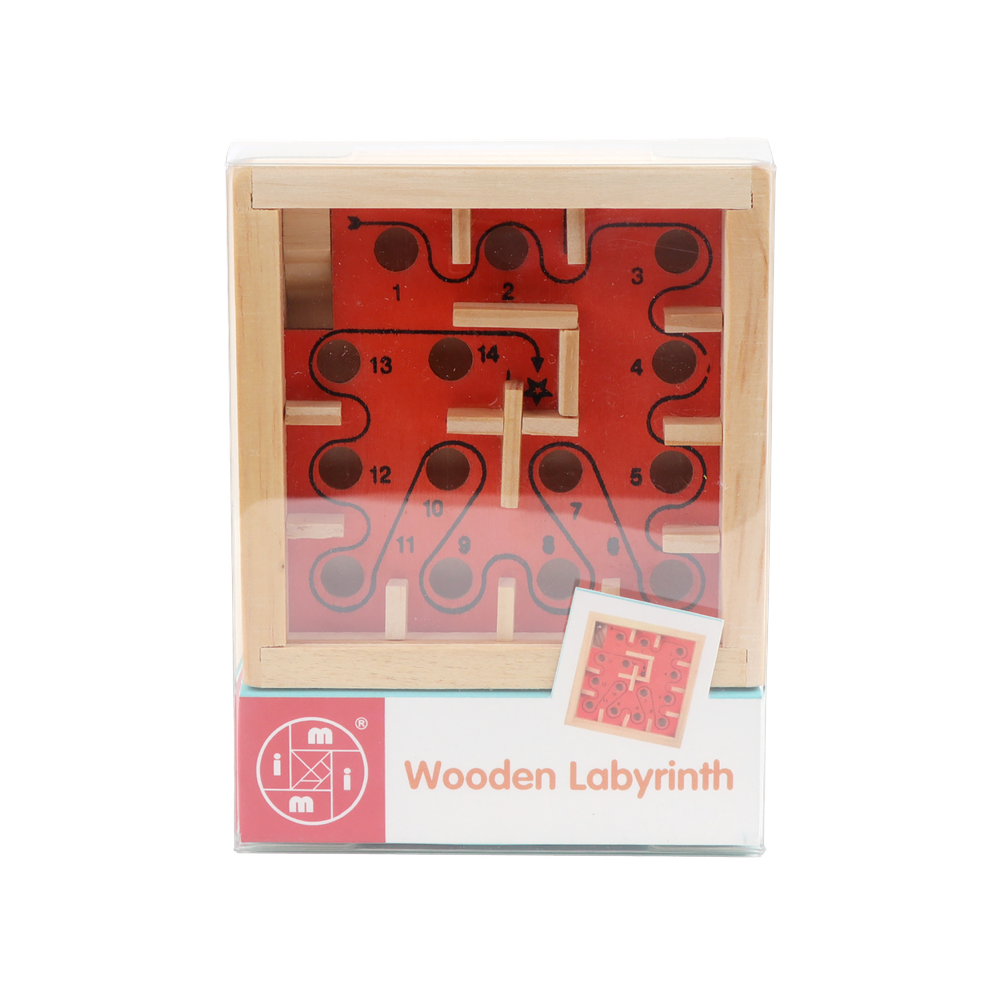 LABYRINTHE EN BOIS - ORANGE MI TOYS