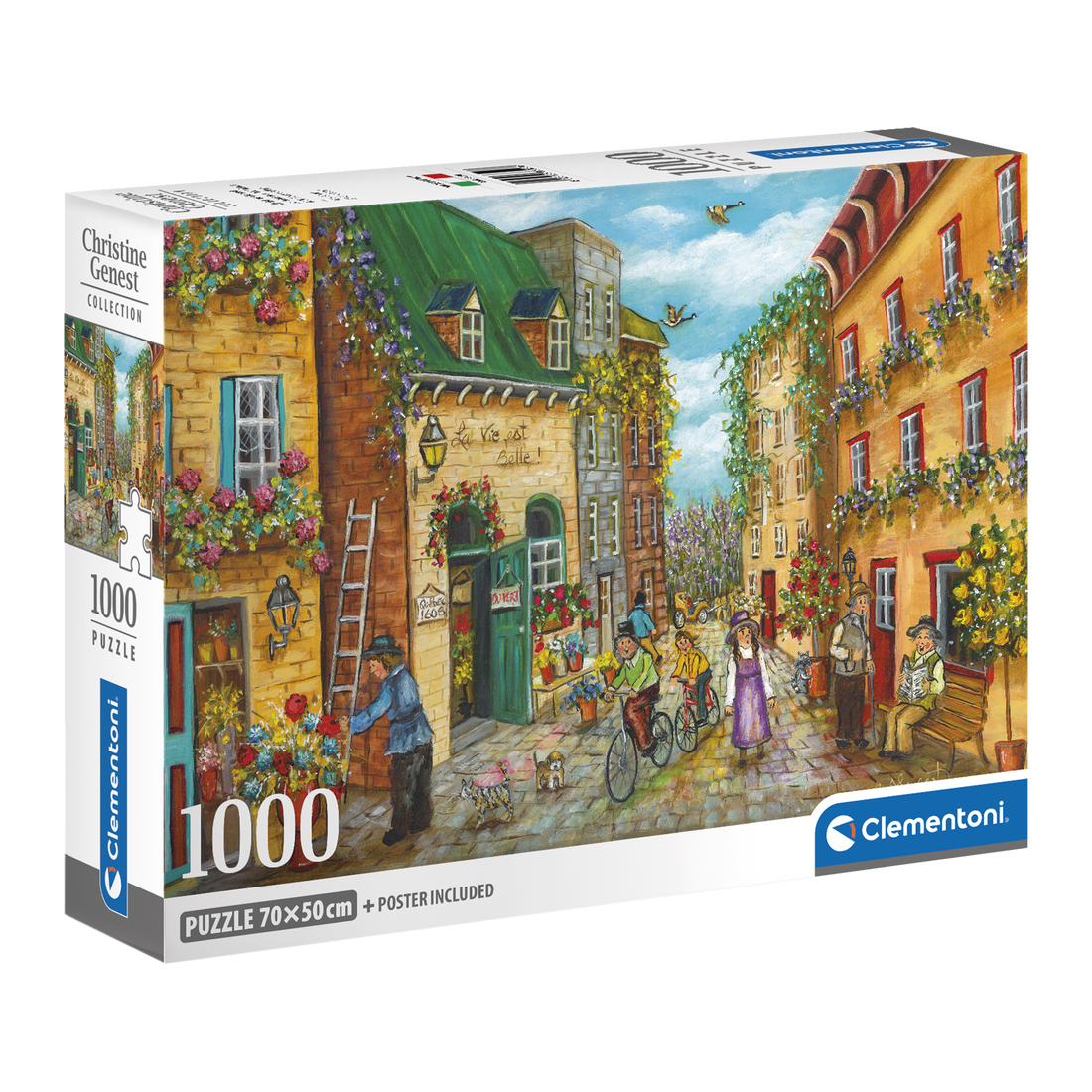 PZ1000: LA RUELLE AUX 1001 FLEURS CLEMENTONI PUZZLES