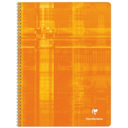 Cahier reliure intégrale seyes -assortis- 180 pages (24x32cm) CLAIREFONTAINE