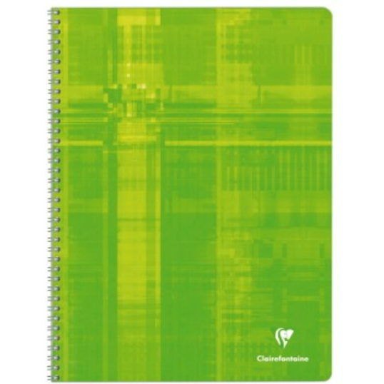 Cahier reliure intégrale seyes -assortis- 180 pages (24x32cm) CLAIREFONTAINE