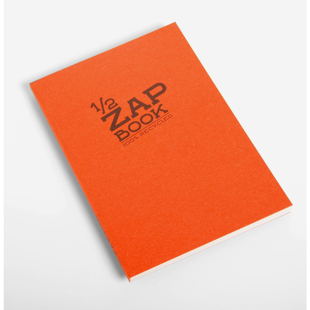 1/2 Zap Book Recyclé 36Lb 160P 6½X8¼ Assortis CLAIREFONTAINE