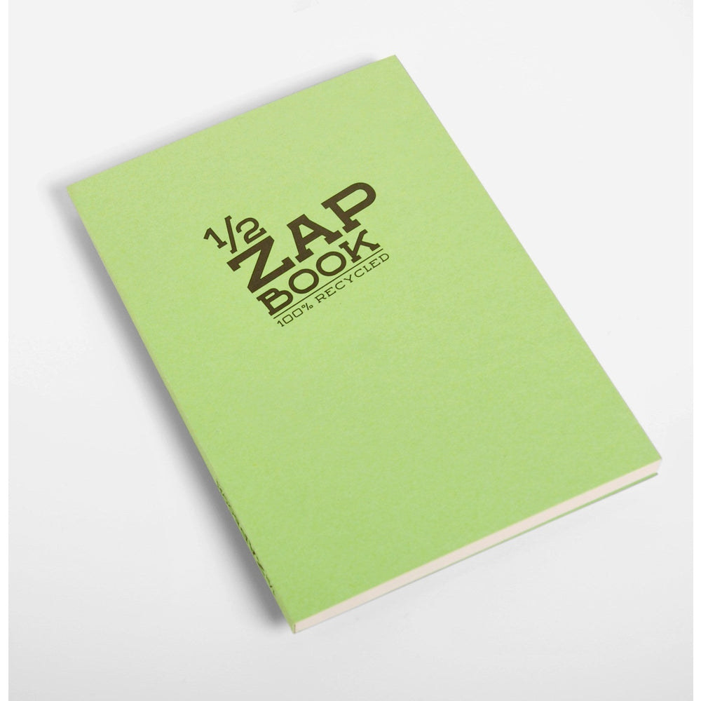 1/2 Zap Book Recyclé 36Lb 160P 6½X8¼ Assortis CLAIREFONTAINE