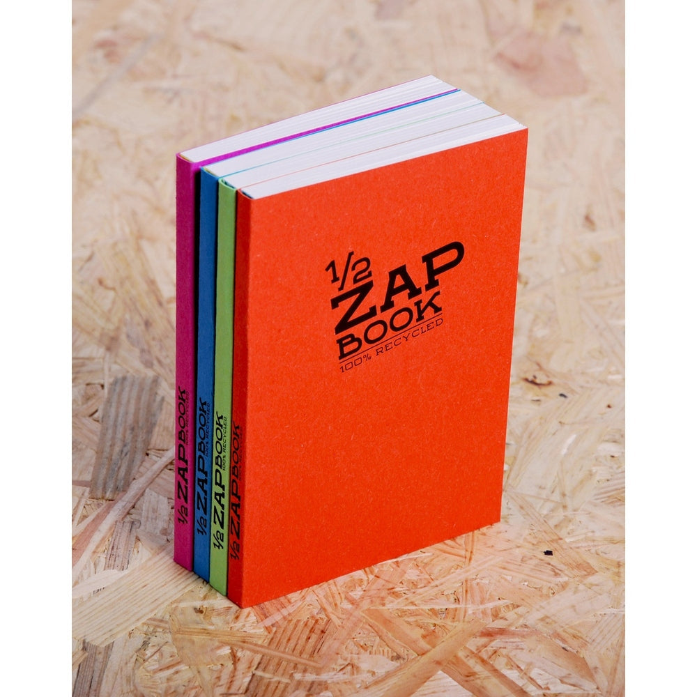 1/2 Zap Book Recyclé 36Lb 160P 3½X5½. Assortis CLAIREFONTAINE