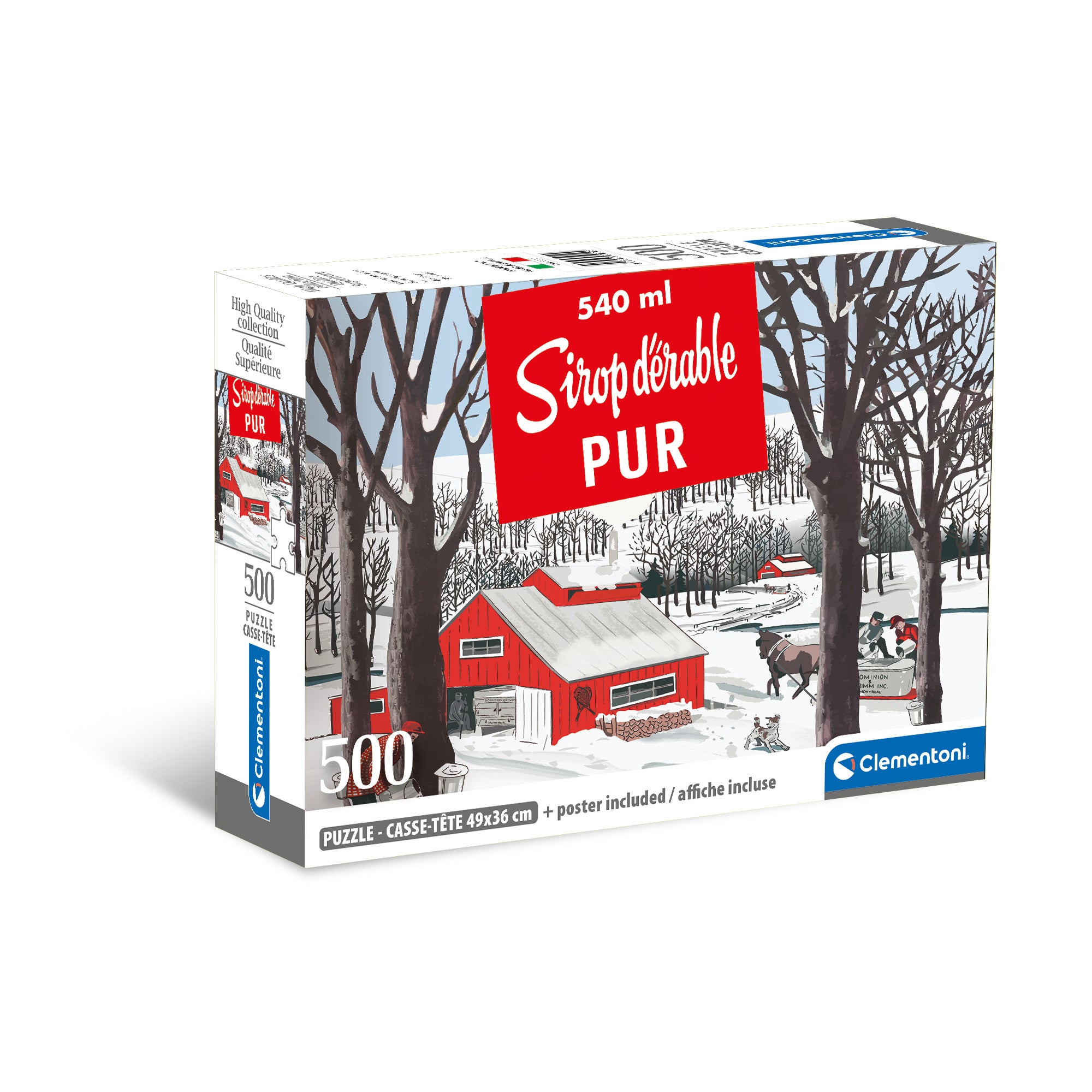 PZ500: CONSERVE DE SIROP D'ÉRABLE CLEMENTONI PUZZLES