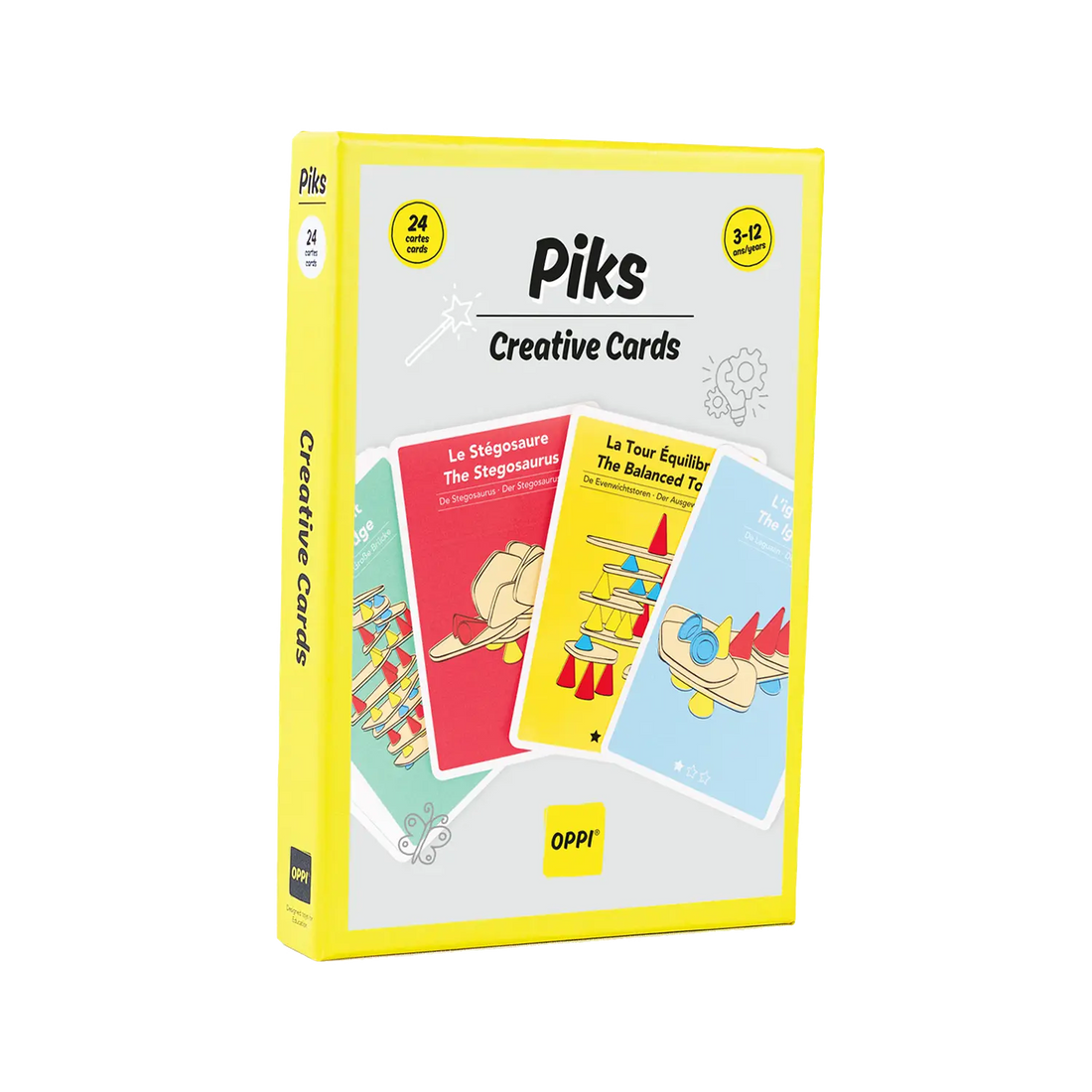 PIKS - CARTES CRÉATIVES - 24 CARTES OPPI TOYS