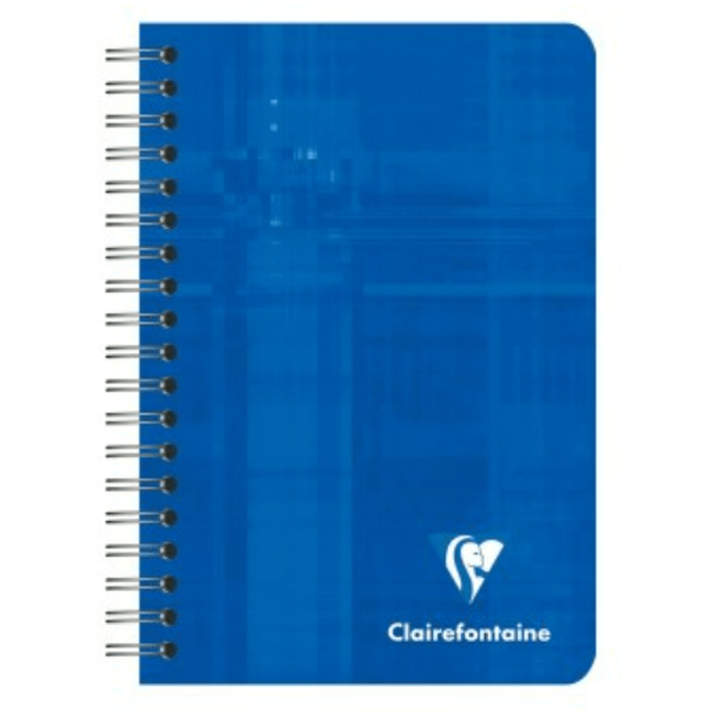 Cahier à  reliure intégrale Uni 180P 9.5x14cm. Assortis CLAIREFONTAINE