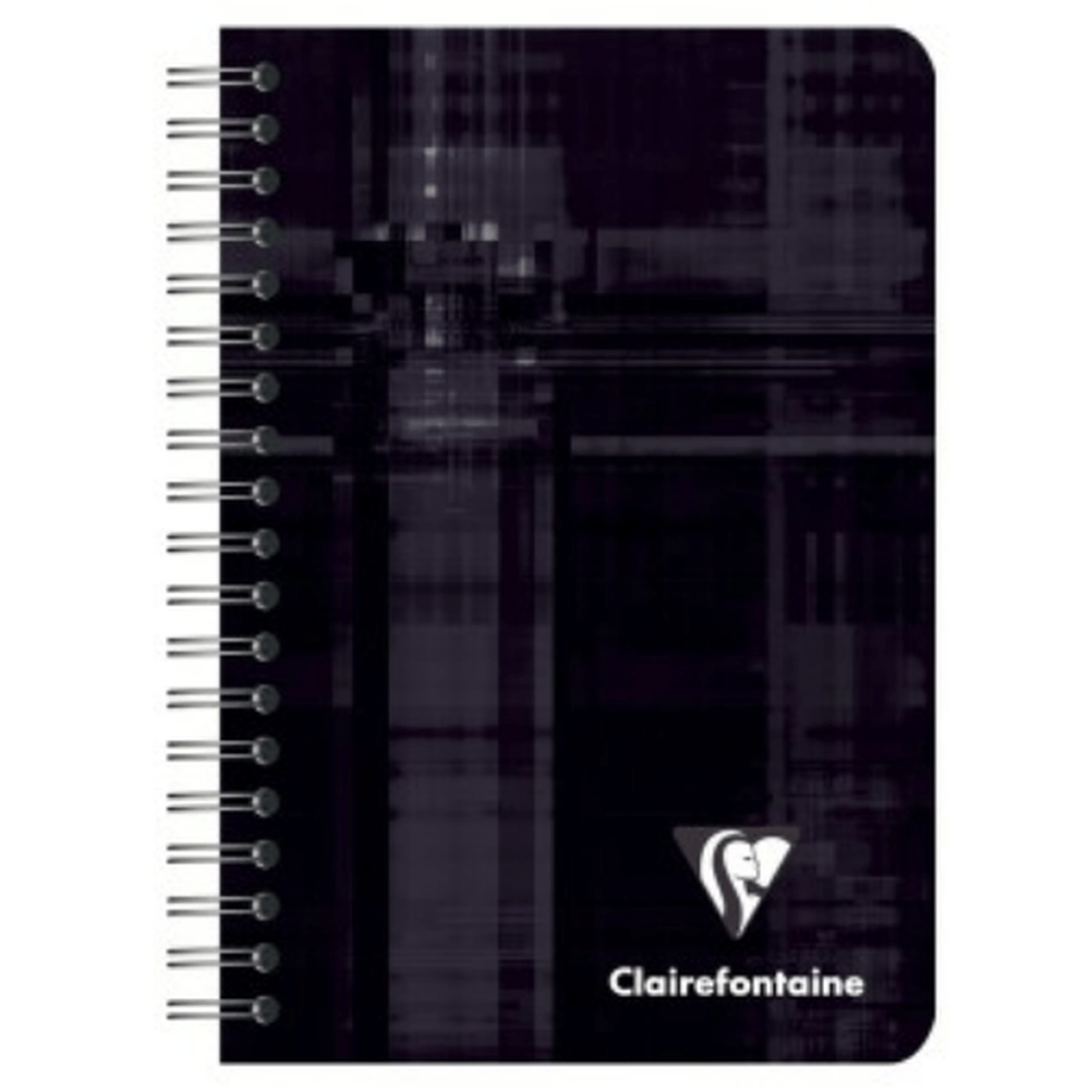 Cahier à  reliure intégrale Uni 180P 9.5x14cm. Assortis CLAIREFONTAINE