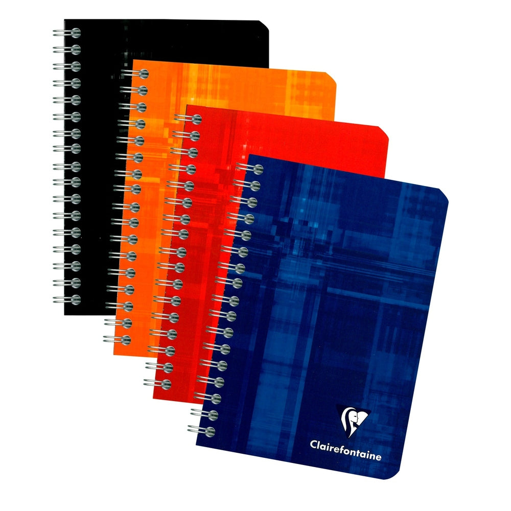 Cahier à  reliure intégrale Uni 180P 9.5x14cm. Assortis CLAIREFONTAINE