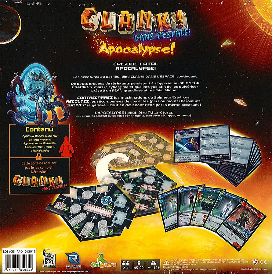 CLANK! DANS L'ESPACE - EXT;  APOCALYPSE! ORIGAMES