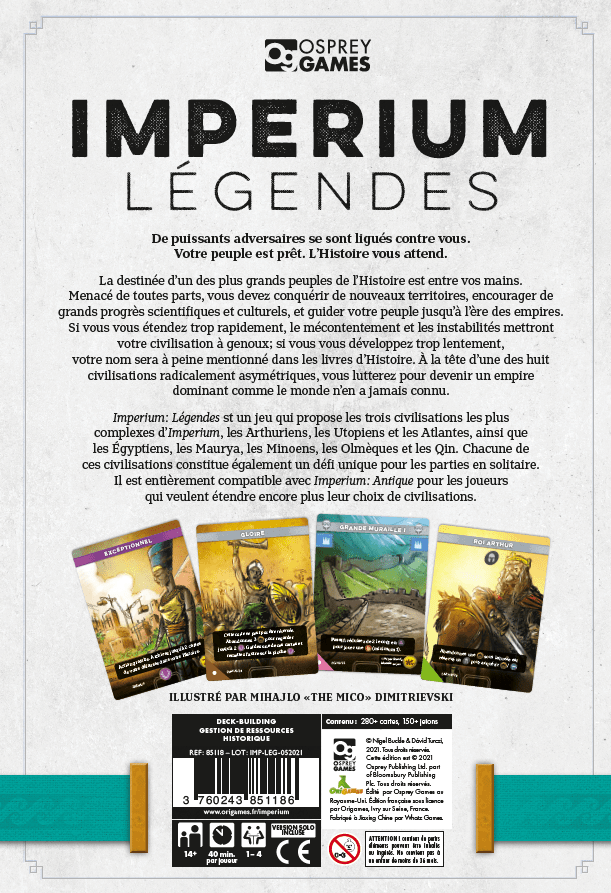 IMPERIUM - LÉGENDES ORIGAMES