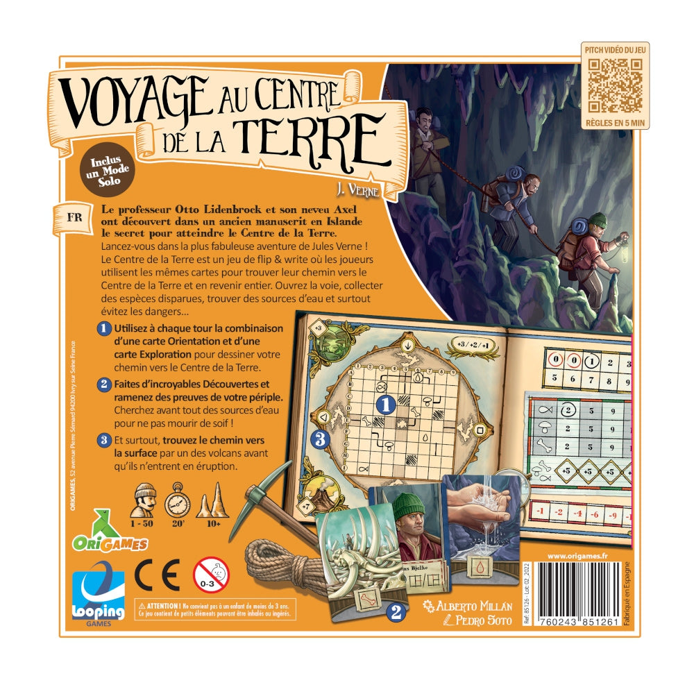 VOYAGE AU CENTRE DE LA TERRE ORIGAMES