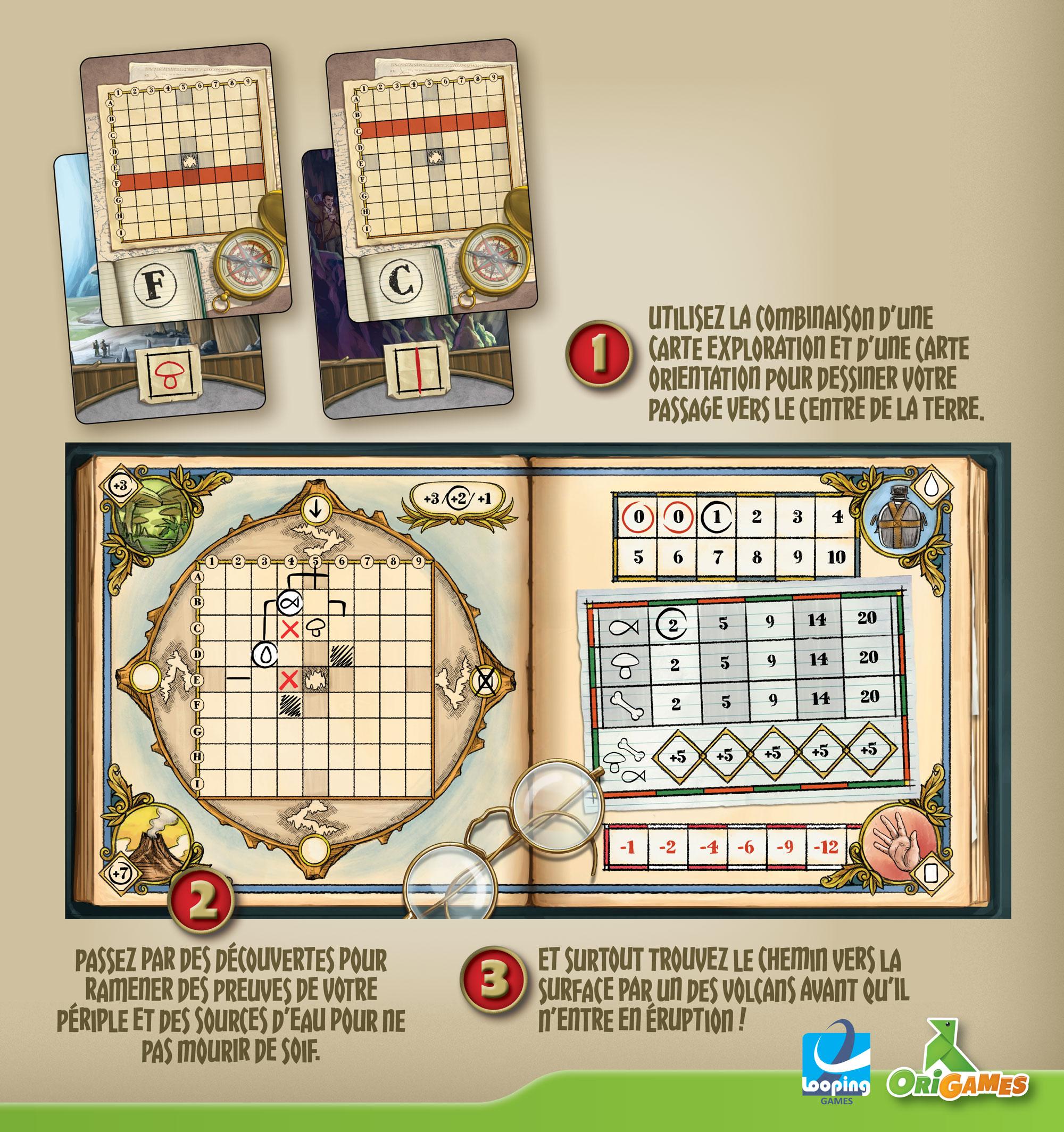 VOYAGE AU CENTRE DE LA TERRE ORIGAMES