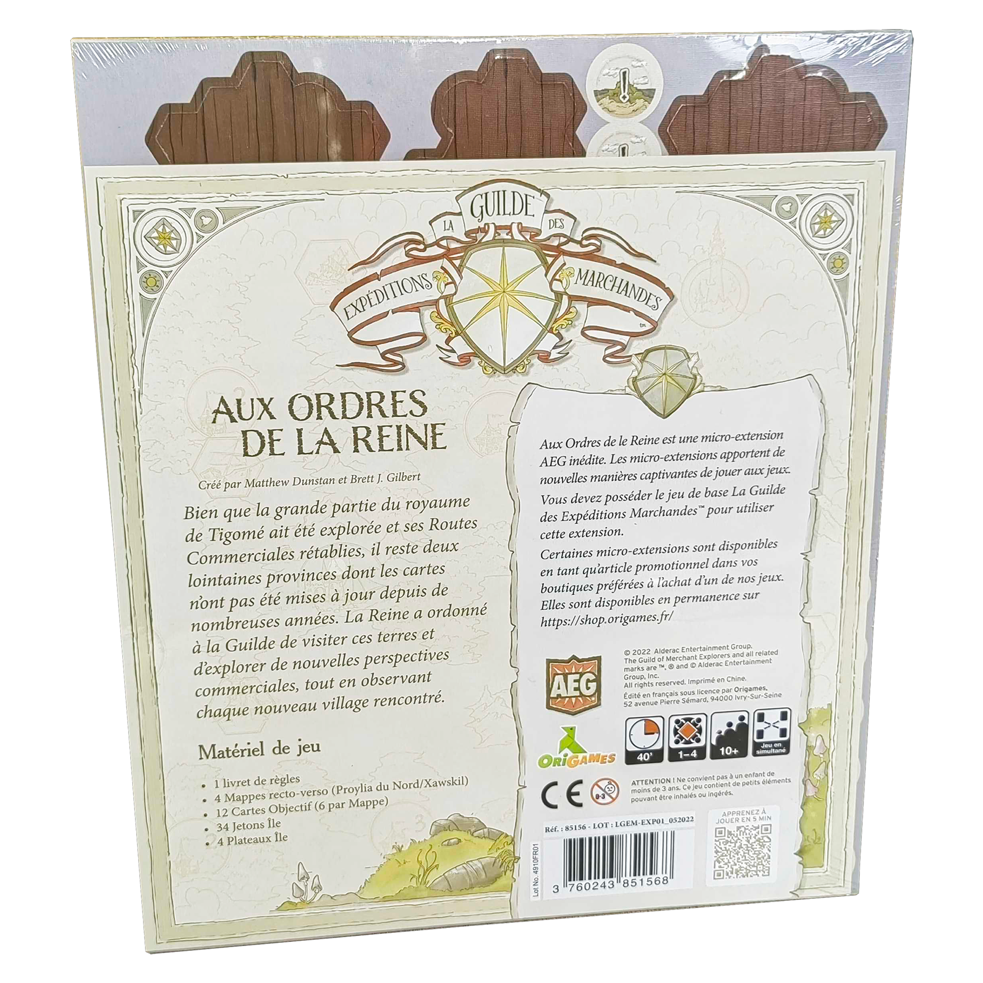 LA GUILDE DES EXPÉDITIONS MARCHANDES - EXTENSION AUX ORDRES DE LA REINE ORIGAMES