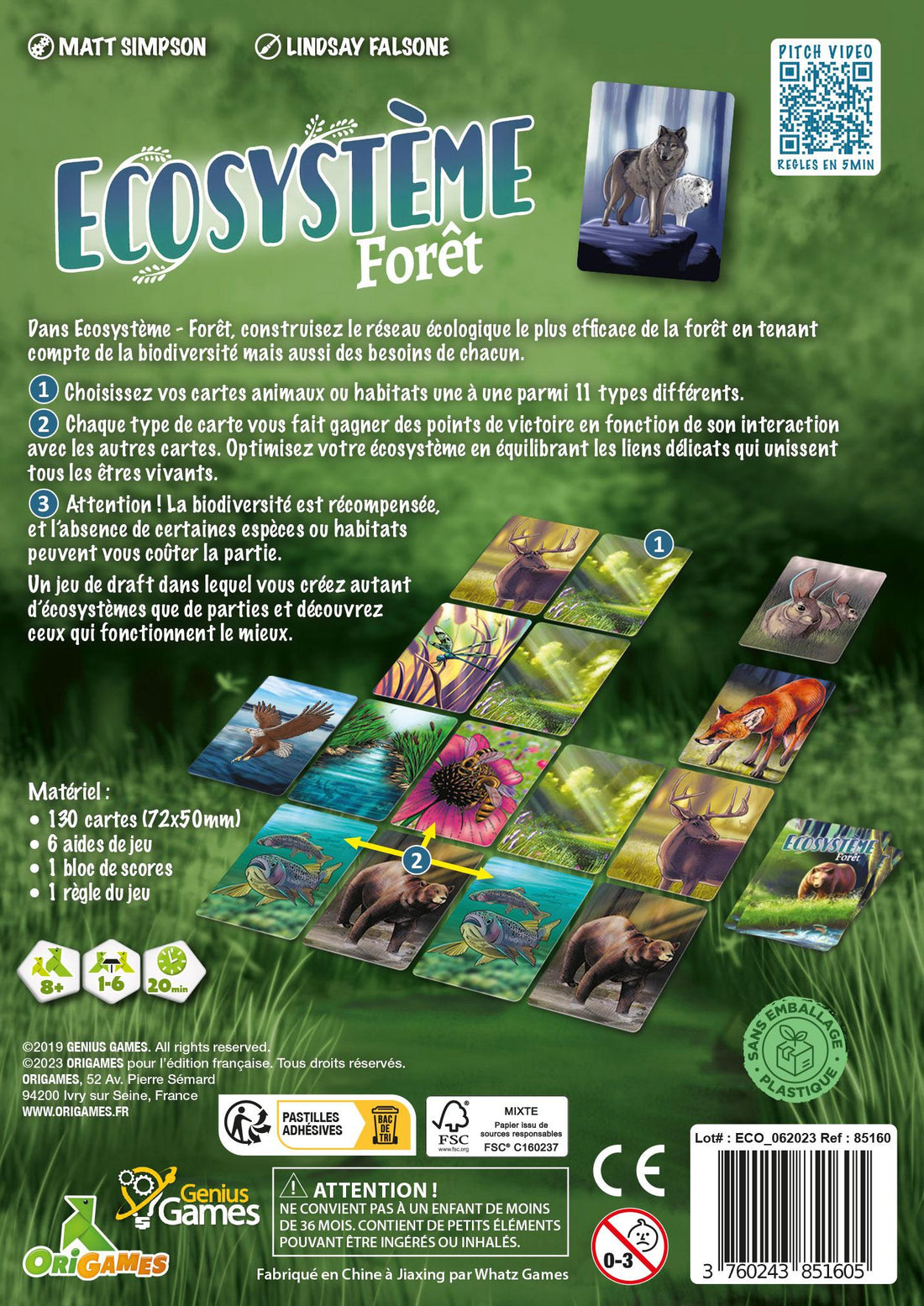 ÉCOSYSTÈME - FORÊT ORIGAMES