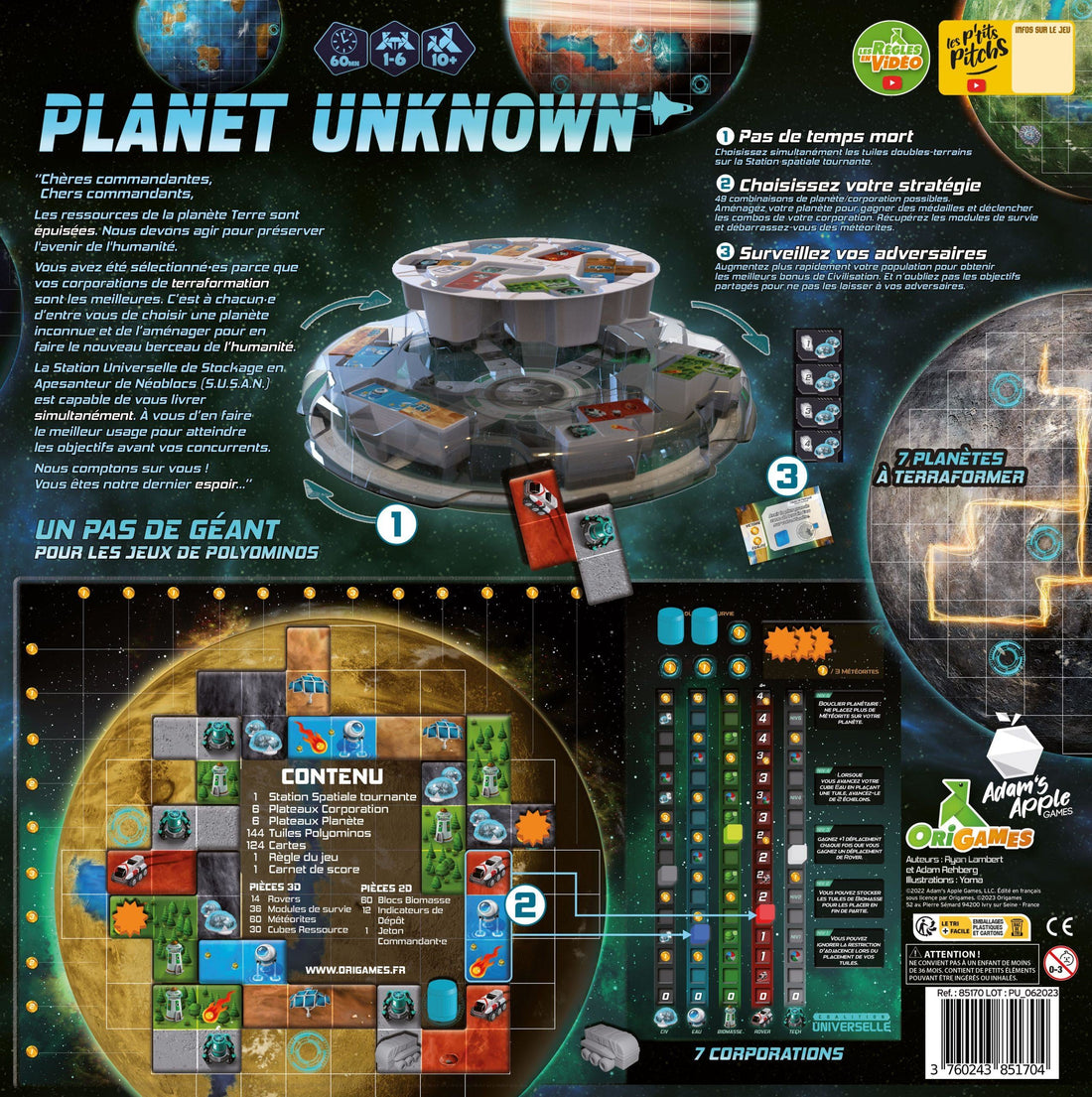PLANET UNKNOWN (FR) ORIGAMES