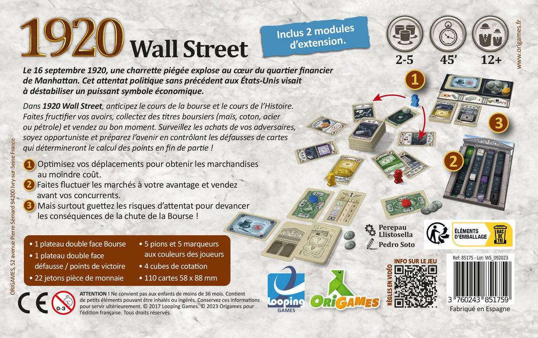 1920 - WALLSTREET (FR) ORIGAMES
