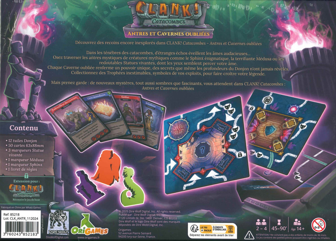 CLANK! - CATACOMBES - EXT. ANTRES ET CAVERNES OUBLIÉES ORIGAMES