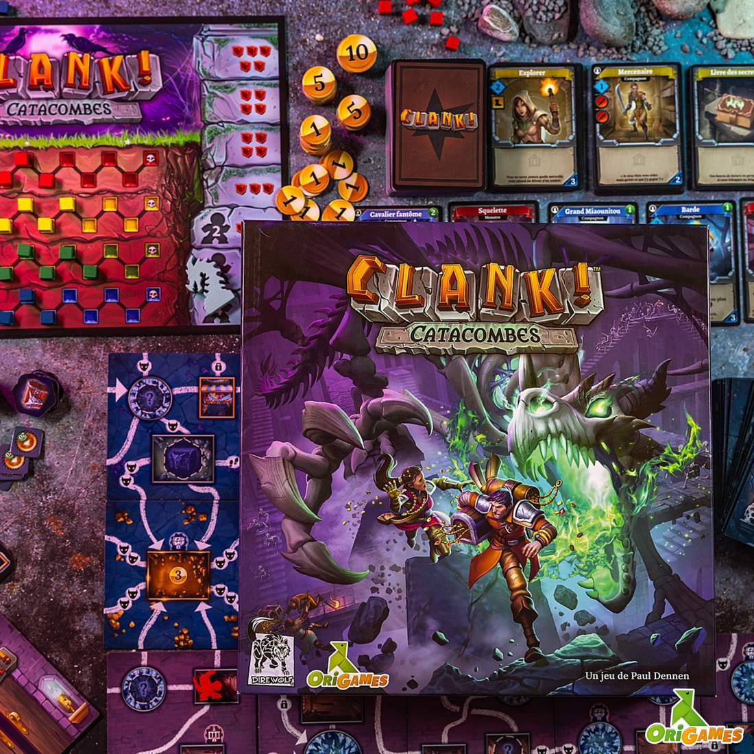 CLANK! - CATACOMBES - EXT. ANTRES ET CAVERNES OUBLIÉES ORIGAMES