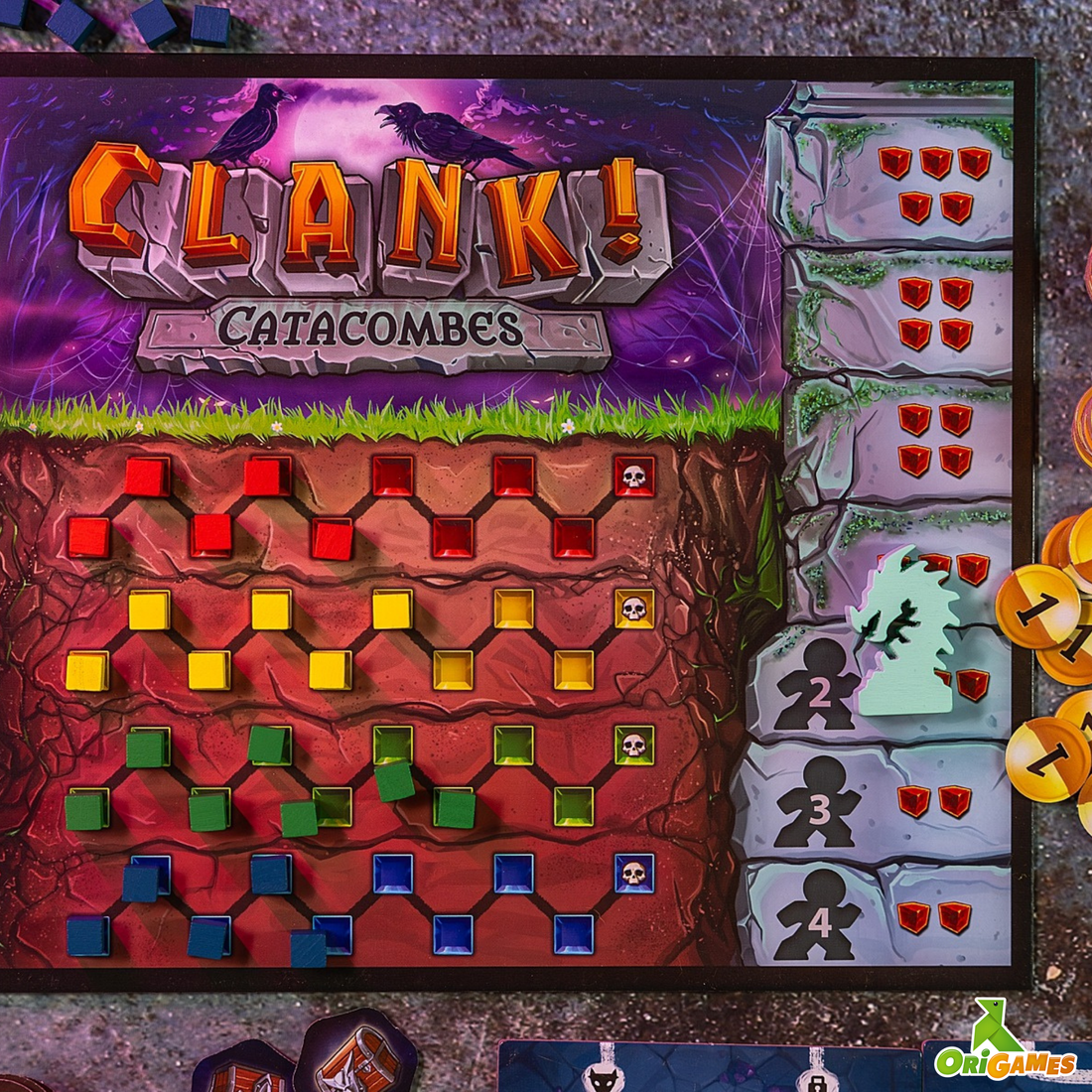 CLANK! - CATACOMBES - EXT. ANTRES ET CAVERNES OUBLIÉES ORIGAMES
