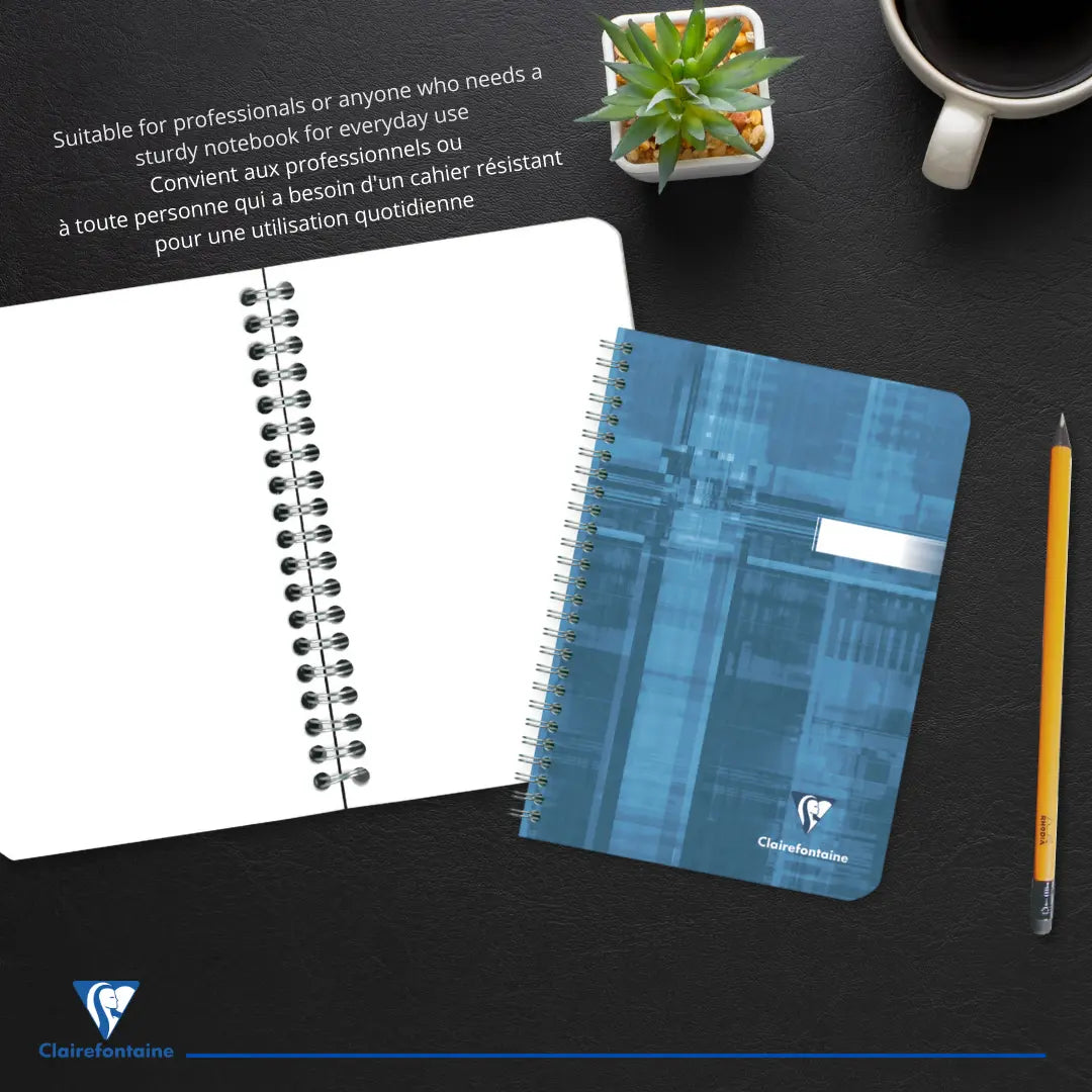 Cahier reliure intégrale vierge -assortis- A5. 180 pages (14.8x21cm) CLAIREFONTAINE
