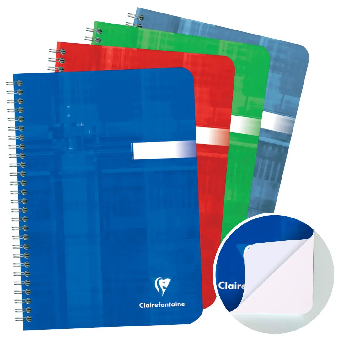 Cahier reliure intégrale vierge -assortis- A5. 180 pages (14.8x21cm) CLAIREFONTAINE