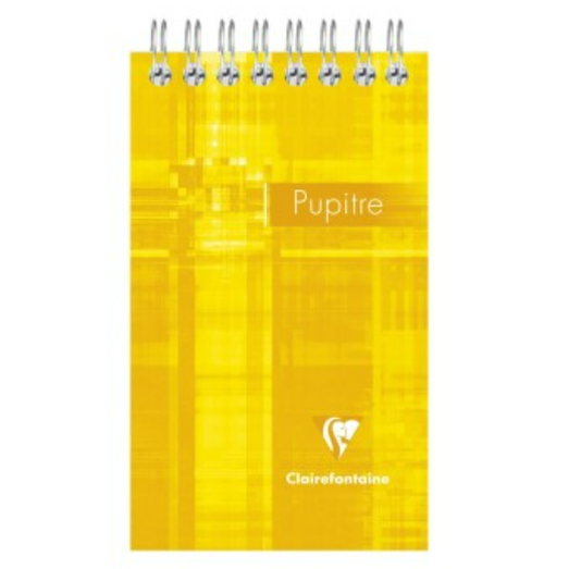 Bloc-notes pupitre reliure intégrale Ligné -assortis- 60 feuilles (7.5x12.7cm) CLAIREFONTAINE