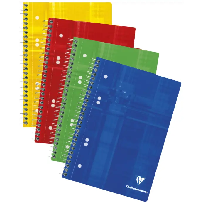 Bloc-notes Studium reliure intégrale ligné -assortis- A5+. 80 feuilles (16x21cm) CLAIREFONTAINE
